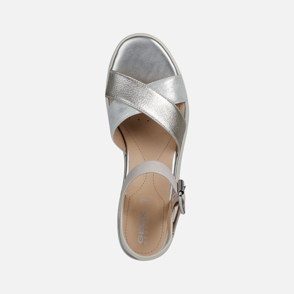 Sandales Geox Pisa - Argent - Femme 042396-DIO